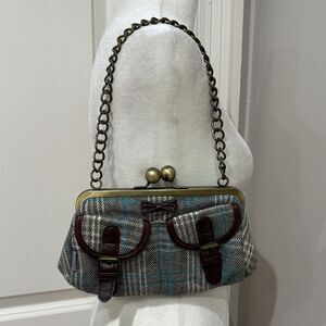 Necessary Plaid Mini Chain Strap Shoulder Bag